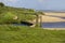 A remote powdered shell beach on the Southampton Water at the end of the Hook Lane bridle path near Titchfield Common England