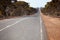Remote road in australian bush