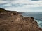 Remote rugged coastline, deserted exotic coastal landscape