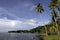 Remote tropical islands of Truk Lagoon in the South Pacific