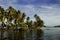 Remote tropical islands of Truk Lagoon in the South Pacific