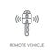 Remote vehicle linear icon. Modern outline Remote vehicle logo c