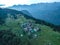 Remote village in the swiss alps