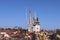 Removal part of the left tower of Zagreb Cathedral, damaged in the earthquake of March 22. 2020.