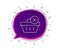 Remove Shopping cart line icon. Online buying. Vector