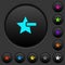 Remove star dark push buttons with color icons