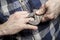 Remove wedding ring from the finger using a monkey wrench