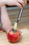 Removing apple\'s core