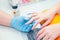 Removing manicure with acetone