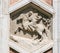 Renaissance Bas Relief in the exterior of the Duomo of Florence