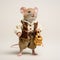 Renaissance-inspired Mouse In Bavarian Outfit With Clever Wit