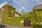 Renaissance Mansions covered with ivy. Chinon. France