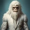 Renaissance Minimalism: The Epic Portraiture Of A White-suited Yeti