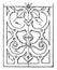 Renaissance Oblong Panel is a design found at the St. Michaels` church in Germany, vintage engraving