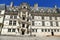 Renaissance style facade of the royal castle of Blois