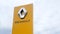 Renault dealership store car logo and text sign of french brand vehicles