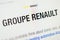 Renault group Web Site. Selective focus.