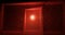 Render with abstract red scary room