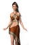 Render of a beautiful woman in goddess style costume