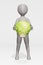 Render of cartoon character with Brussel Sprout