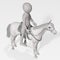 Render of Cartoon Character with Horse