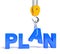 Render illustration of word plan