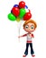Render of Little boy with baloon