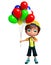 Render of Little boy with baloon