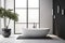 Render luxury room apartment bathtub tub interior designer nobody bathroom bath house modern home