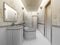 Render of a modern bathroom interior design