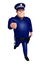 Rendered illustration of Police running pose