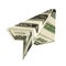 Rendered money dollars airplane