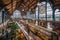 a rendering of a large market hall with large windows. Generative Ai