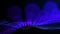Rendering technology blue purple futuristic particles digital wave background concept