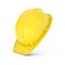 Rendering of yellow hardhat isolated on the white background.