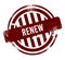 renew - red round grunge button, stamp