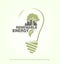 Renewable energy of bioenergy in bulb.