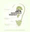 Renewable energy of bioenergy in bulb. concept