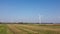 Renewable energy, windmill turbine in the field