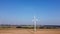 Renewable energy, windmill turbine in the field
