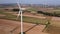 Renewable energy, windmill turbine in the field