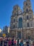 Rennes, Brittany, France 10-9-22 Participants in a large race outside the City Church