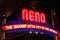 Reno Downtown Biggest Little City in the World Sign
