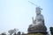 Renovate build big Quan Yin monument and sculpture carved Kuan Yin chinese goddess statue for thai people travelers travel visit