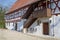 Renovated half-timbered historic house