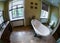 Renovated old-styled bathroom with beautiful retro bath