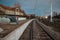 Renovating the historical train station of  Ljubljana Siska, making temporary platforms next to the railway track, putting down