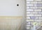 Renovation at home decorate wall clinker brick tile glue