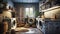 Renovation-worthy Laundry Room With Atmospheric Lighting And Recycled Materials