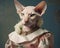 The Renssance Sphynx Cat Lady is a cat lady.